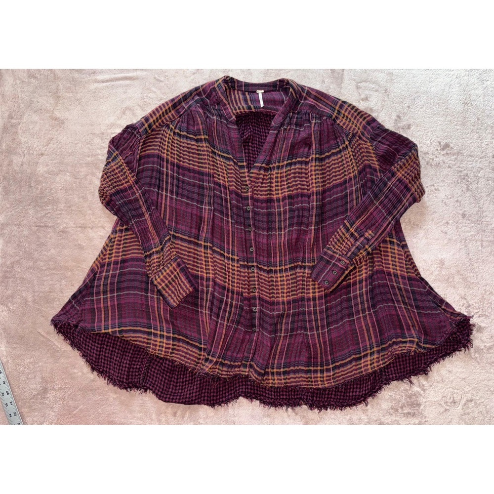 Free People come over Button Down blouse Retail Size X small